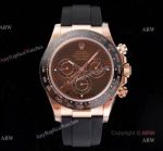 NOOB V3 4130 Rolex Daytona Rubber Band Chocolate Dial Replica Watch